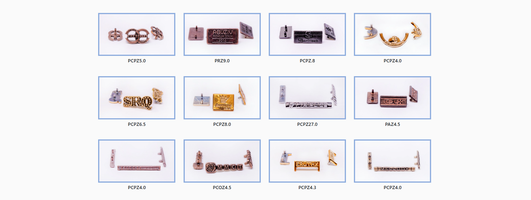 etiquetas que reforçam o conceito e a identidade da sua coleção